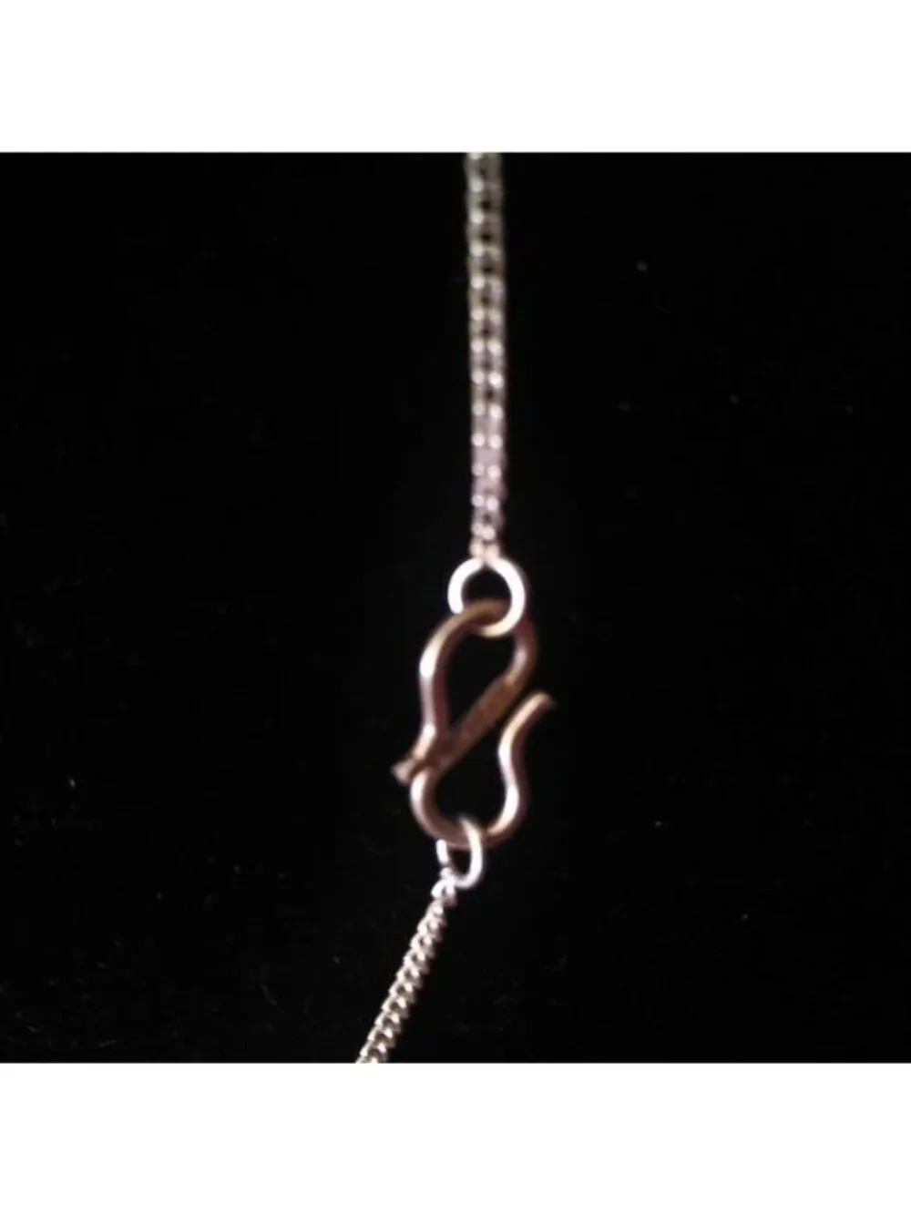 Sterling Silver + Tigers Eye V shaped Station Necklace, 18